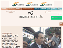 Tablet Screenshot of diariodegoias.com.br